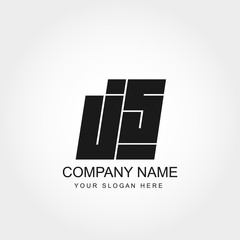 Initial Letter JS Logo Vector Design