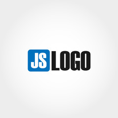 Initial Letter JS Logo Vector Design