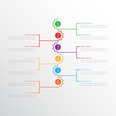 Vector infographic templates used for detailed reports. All 6 topics.