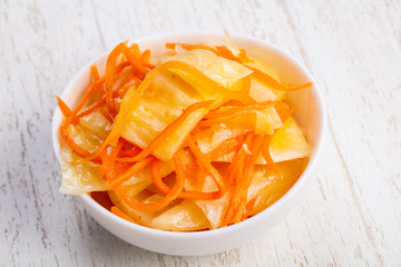 Tasty fermented cabbage