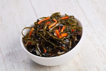 Delicious algae salad