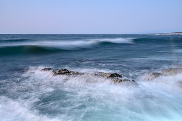 山形県 湯野浜海岸 Yunohama Beach in Yamagata Prefecture.