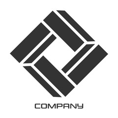Abstract modern square logo