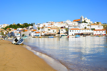 Historic Ferragudo da Rocha near Lagos in Algarve, Portugal