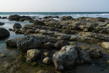 山形県 湯野浜海岸 yunohama beach in yamagata Prefecture.