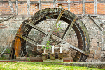 historische Mittelmühle in Hoym Sachsen Anhalt