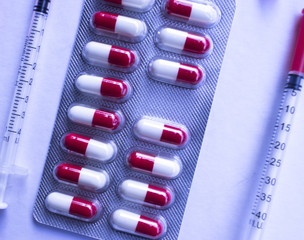 Medical drug pills blister pack