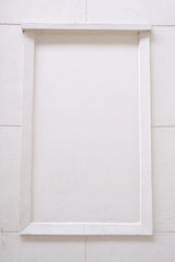 blank frame on a white wall