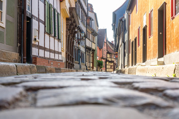 Gassen der Altstadt von Quedlinburg