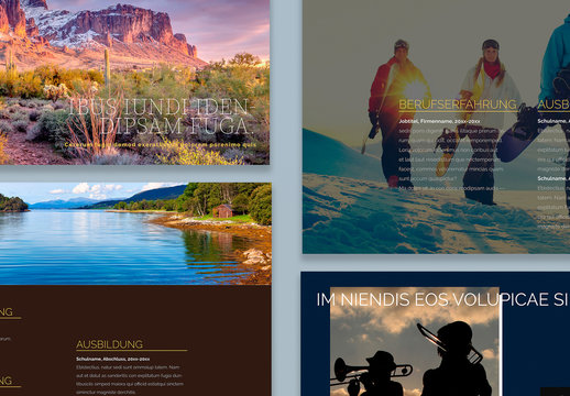 Dunkles Pr&auml;sentationslayout