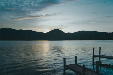 Sonnenuntergang am Ortasee