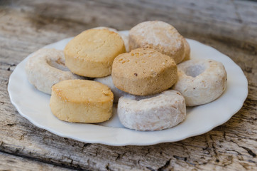 Roscos de vino, mantecados and polvorones christmas pastry