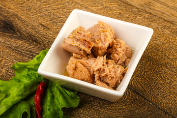 Canned tuna fish