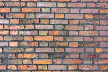 Colorful Brick Wall or Sidewalk