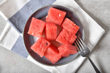 Overhead view of watermelon