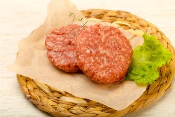 Raw cutlet