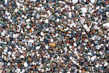 Texture of sea pebbles