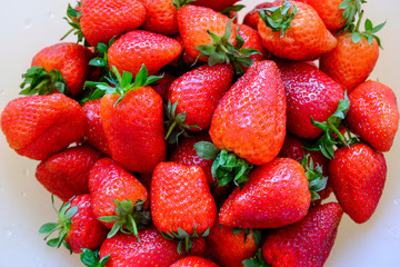 fruits ripe juicy strawberries