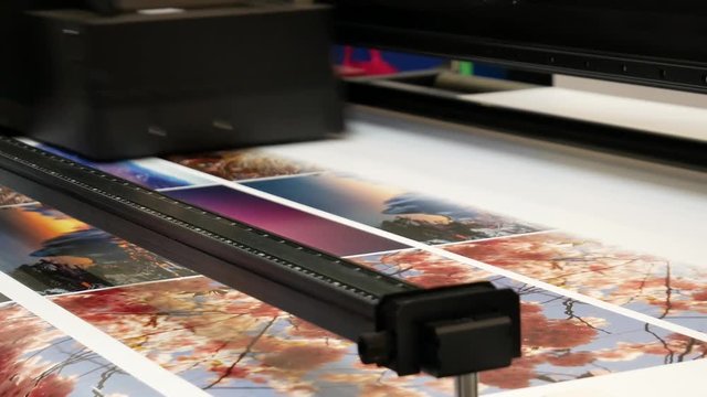 Large printer format inkjet working