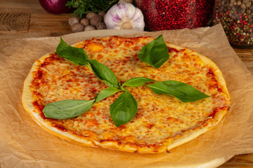 Delicious caprese pizza
