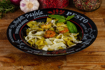 Delicious shrimp pasta