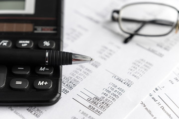 Investment and Financial analysis and reporting concept.