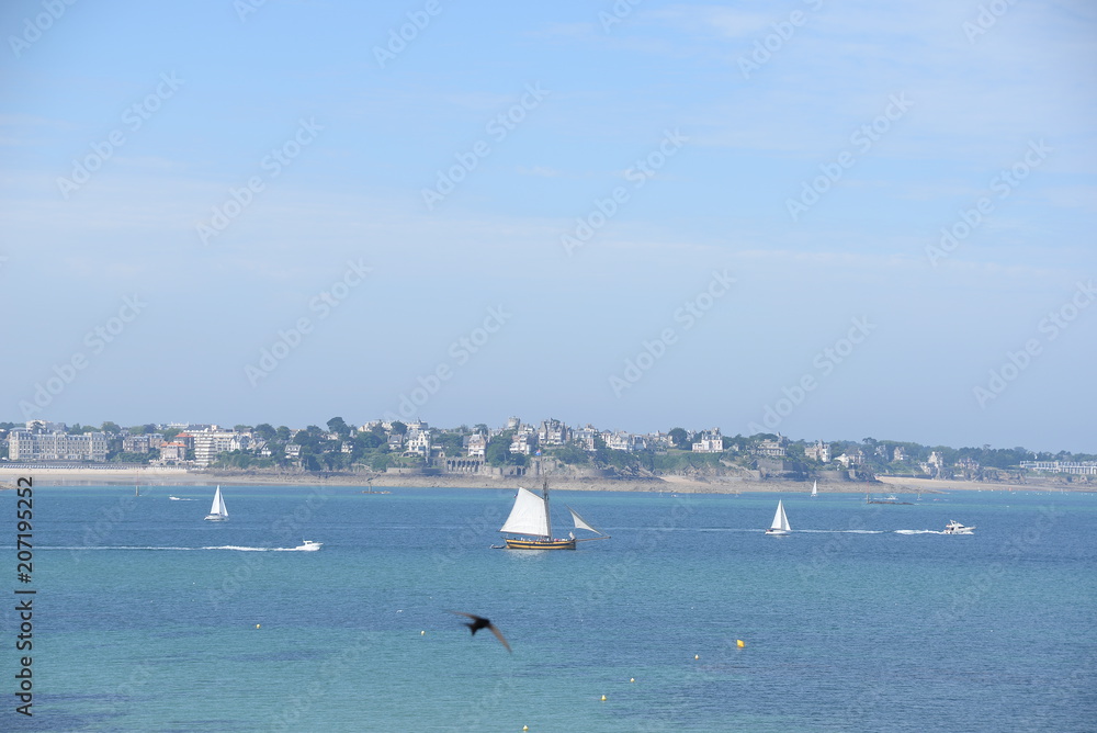 Poster Küste bei Saint-Malo, Bretagne