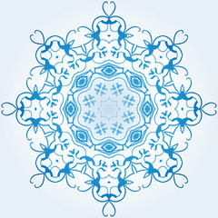 light blue element of the ornament
