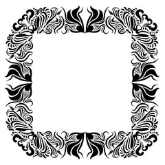 Isolated arabesque pattern