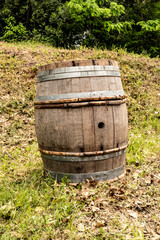 Obraz premium old wooden barrel for wine