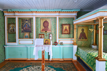 Wooden chapel of Cyril Syryinskiy in the village of Syrya of the Onega district  in the Arkhangelsk...