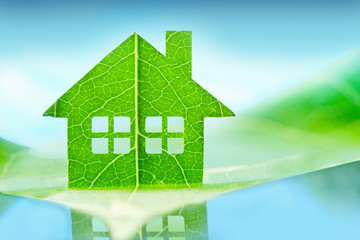 eco house icon concept