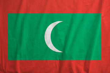 Flag Of Maldives waving.