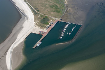 panorama flight over the north sea islands and the coast of germany