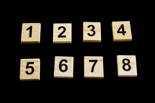 series of numbers from one to eight