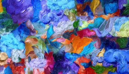 Background pattern for brochure cover, banner, postcard, flyer, poster or textile and fabric print. Template for creative wallpaper or graphic design artwork. Abstract digital painting art.