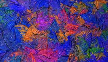 Background pattern for brochure cover, banner, postcard, flyer, poster or textile and fabric print. Template for creative wallpaper or graphic design artwork. Abstract digital painting art.