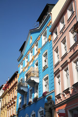 Naklejka premium Krizova street in Decin. Czech Republic