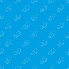 Ambulance pattern vector seamless blue repeat for any use