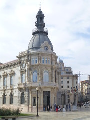 Fototapeta na wymiar Cartagena, ciudad española junto al mar Mediterráneo en la comunidad autónoma de la Región de Murcia