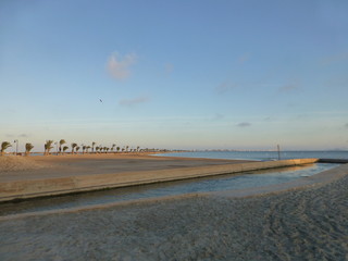 San Pedro del Pinatar, localidad de Murcia (España) en las riberas del mar Mediterráneo y del Mar...