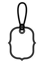 commercial tag hanging icon vector illustration design