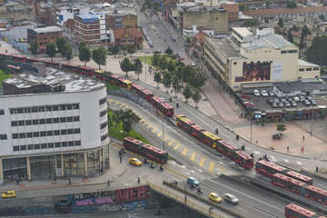 Una vista panorámica de la ciudad de Bogotá