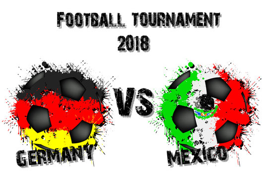 Soccer game Germany vs Mexico