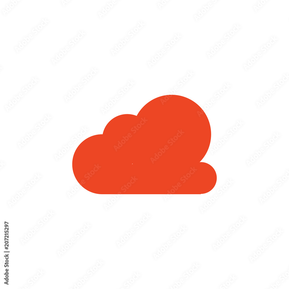 Poster cloud colored icon. element of school icon for mobile concept and web apps. detailed cloud icon can 