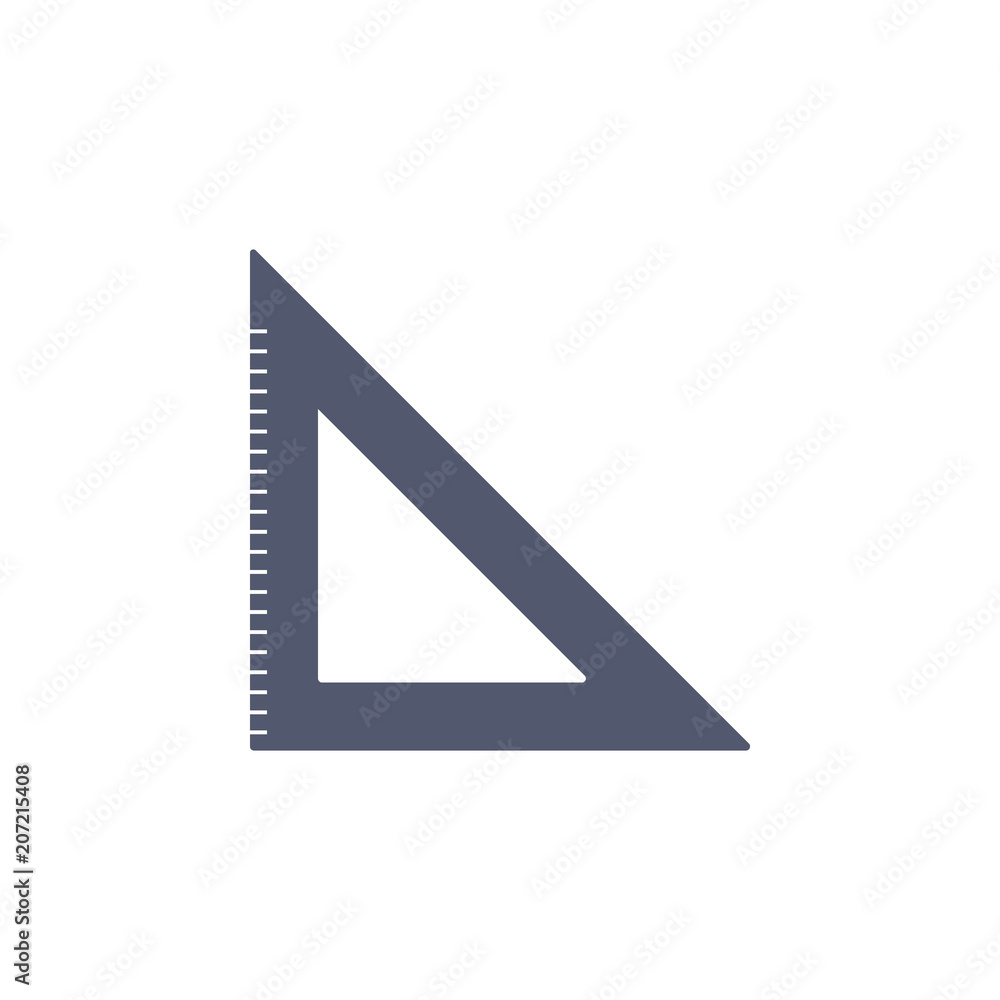 Poster angle ruler colored icon. element of school icon for mobile concept and web apps. detailed angle rul