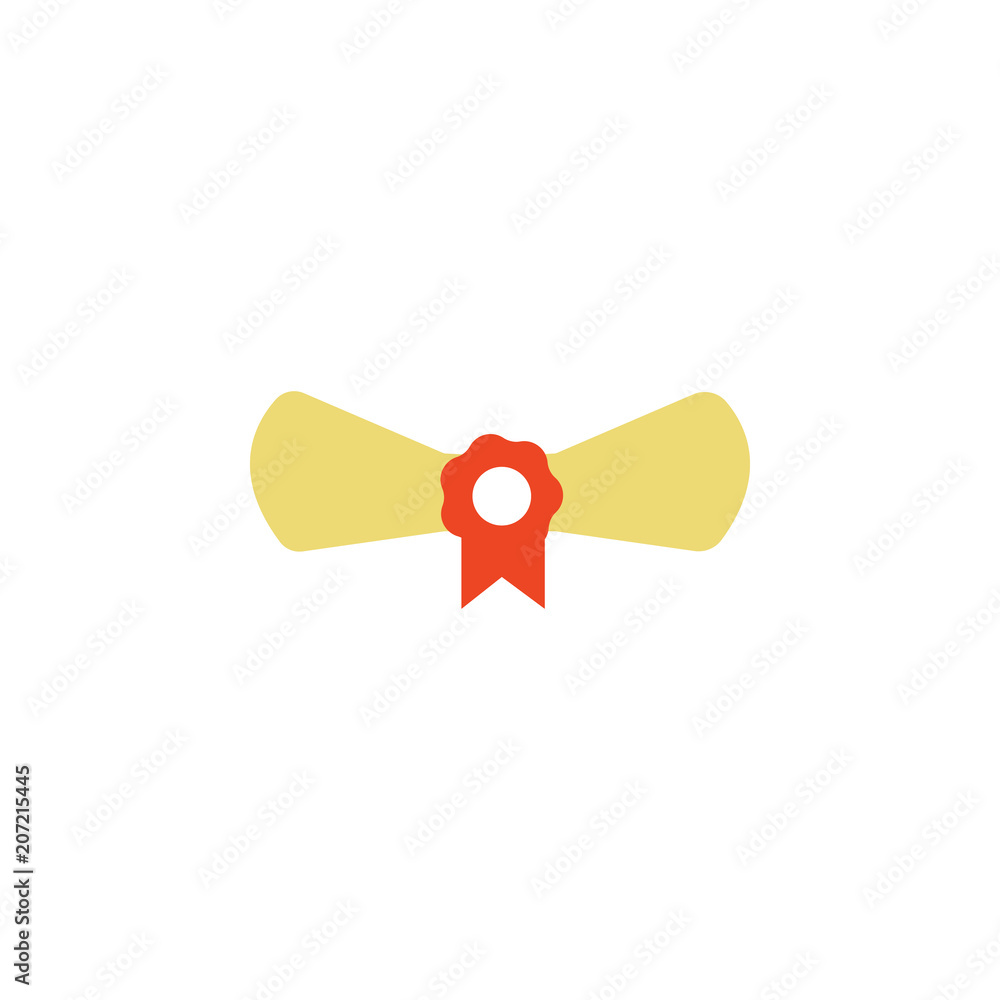 Poster diploma colored icon. element of school icon for mobile concept and web apps. detailed diploma icon 