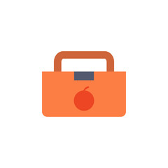 a bag for food colored icon. Element of school icon for mobile concept and web apps. Detailed a bag for food icon can be used for web and mobile. Simple icon
