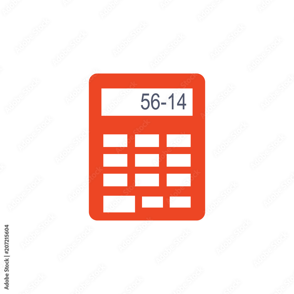 Poster calculator colored icon. element of school icon for mobile concept and web apps. detailed calculator