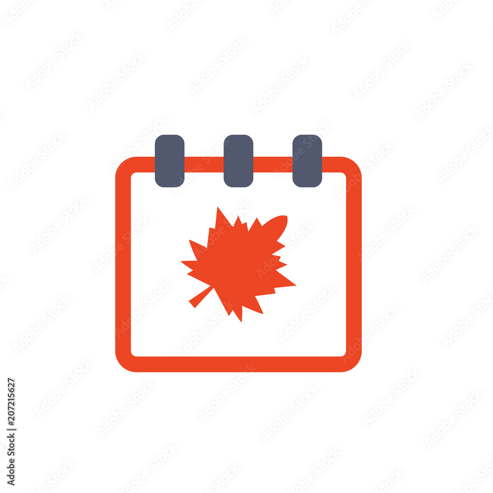 Poster the calendar colored icon. element of school icon for mobile concept and web apps. detailed the cale